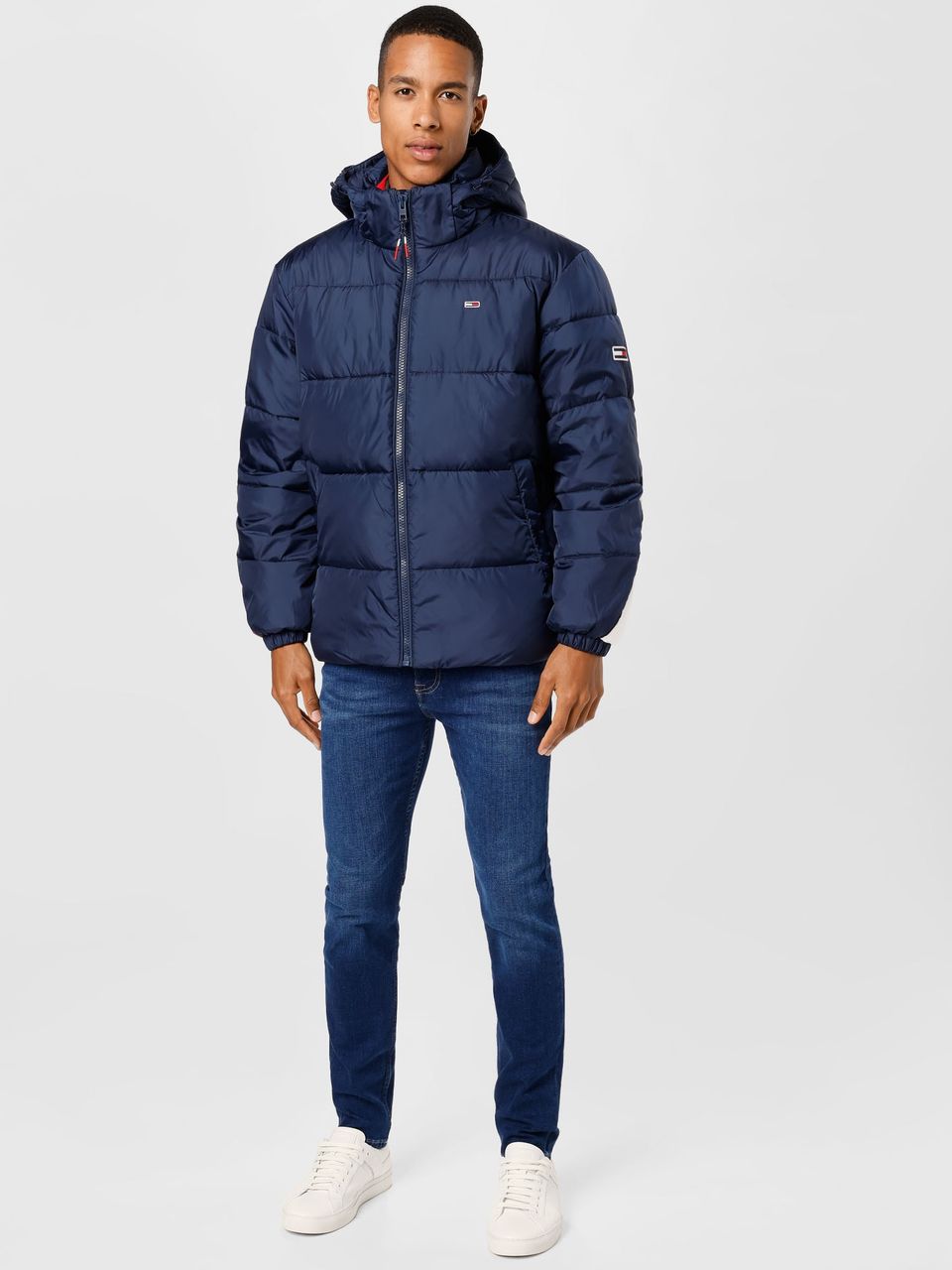Tommy Jeans Tussenjas  navy / wit / rood