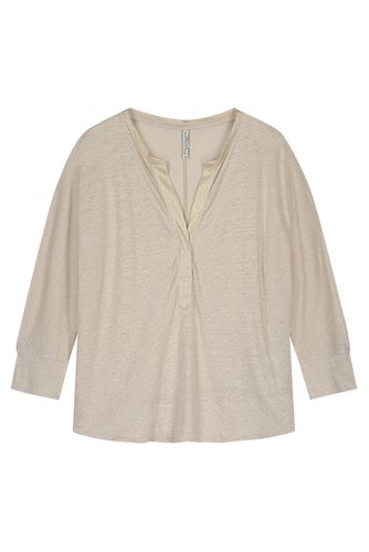 Top Long Sleeve Linen Jersey Whites