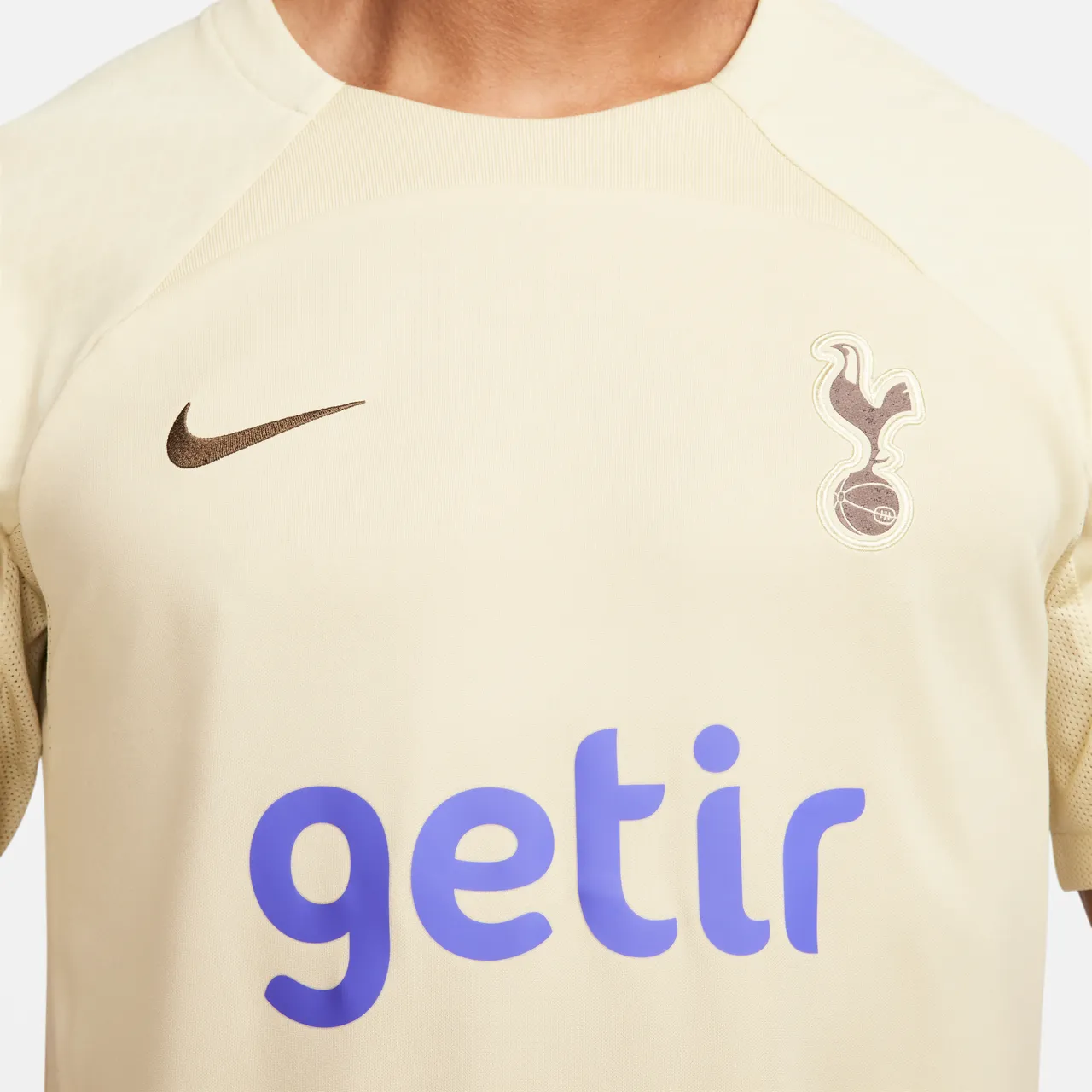 Tottenham Hotspur Strike Derde Nike Dri-FIT knit voetbaltop met korte mouwen voor heren - Bruin