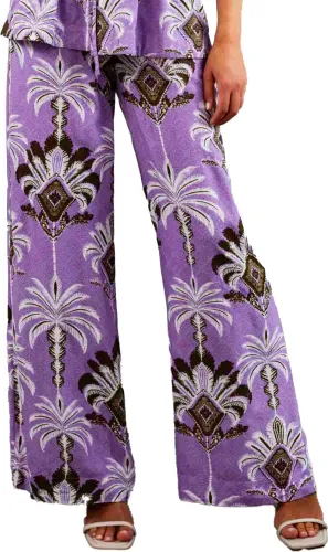 Tramontana Trousers print purples