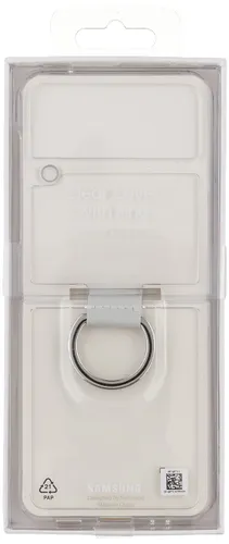 Transparante beschermhoes voor Galaxy Z Flip 3 met ring