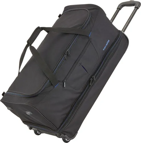 Travelite Basics Wheeled Duffle 55cm Expandable Black/Blue