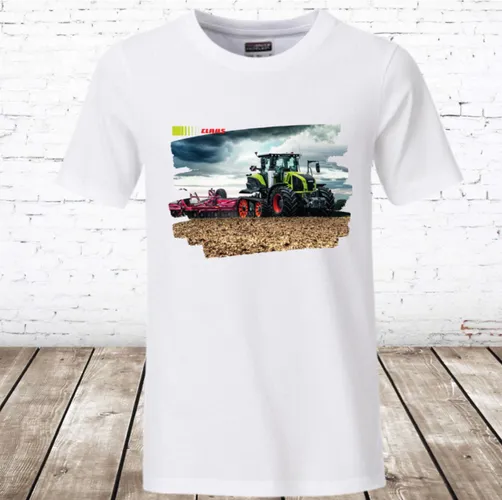Trekker shirt Claas wit -James & Nicholson-134/140-t-shirts jongens