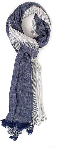 TRESANTI | CAROLA I Sjaal met gestreept kleurverloop | Navy