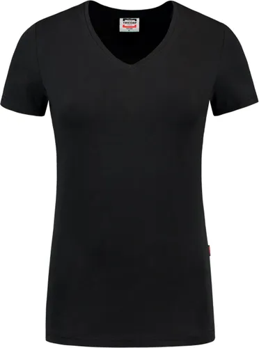 Tricorp Dames T-shirt V-hals 190 grams - Casual - 101008 - Zwart