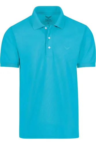TRIGEMA Comfort Fit Polo shirt Korte mouw turquoise