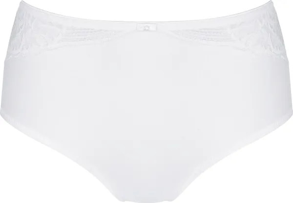 Triumph Modern Lace+Cotton Maxi Vrouwen Onderbroek - WHITE
