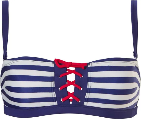 Tweka bikini top breton stripe navy voor Dames