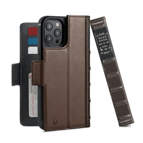 Twelve South BookBook iPhone 13 Pro Max Case Wallet Bruin (MagSafe)