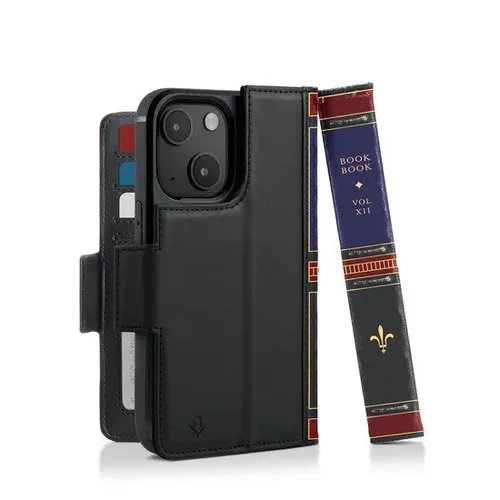 Twelve South BookBook iPhone 14 Plus Case Wallet Zwart (MagSafe)