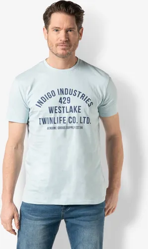 Twinlife Heren logo - T-Shirts - Luchtig - Vochtabsorberend - Blauw - 3XL