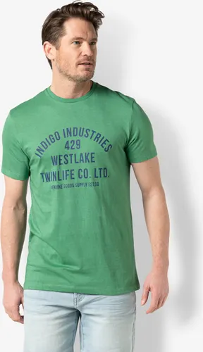 Twinlife Heren logo - T-Shirts - Luchtig - Vochtabsorberend - Groen - XL