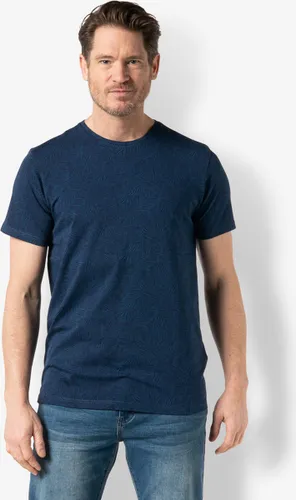 Twinlife Heren lycra aop - T-Shirts - Luchtig- Elastisch - Sterk - Blauw - 3XL