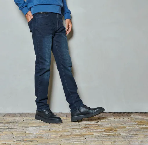 Twinlife Heren tapered jeans Axel - Spijkerbroeken - Duurzaam - Recycled - Blauw - 31