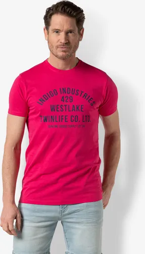 Twinlife Korte mouw T-shirt - TW32510 Fuchsia