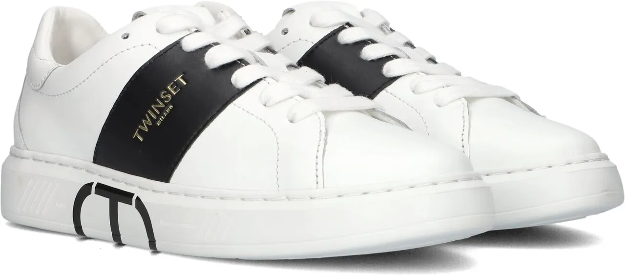 TWINSET MILANO Dames Lage Sneakers 241tcp010 - Wit