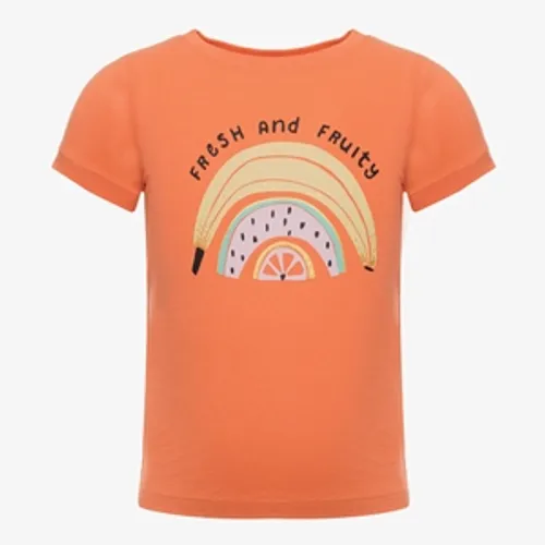 TwoDay meisjes T-shirt met fruit oranje