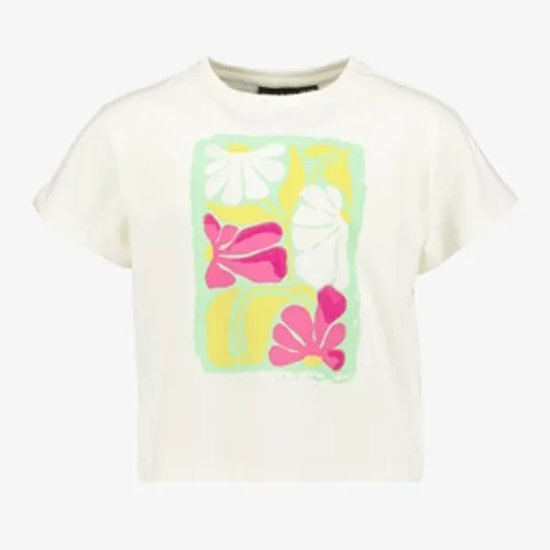 TwoDay meisjes T-shirt met geborduurde bloemen