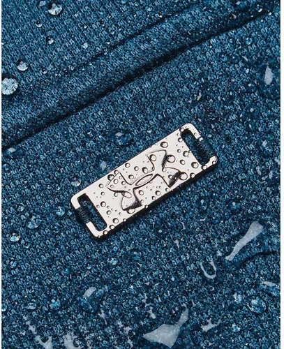 UA Storm SweaterFleece HZ - Petrol Blauw / Fuse Teal / Metallic Zilver