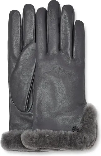 UGG W Leather Sheepskin Vent Glove Dames Handschoenen - Grijs