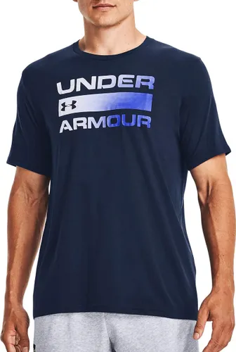 Under Armour UA TEAM ISSUE WORDMARK SS Heren Sportshirt - Blauw