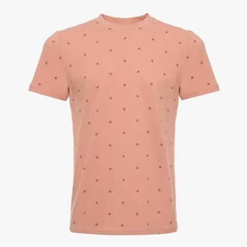 Unsigned heren T-shirt met print roze
