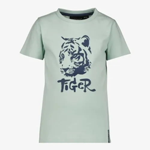 Unsigned jongens T-shirt lichtgroen met tijger