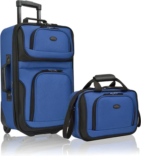 US Traveler Rio Rugged Fabric uitbreidbare handbagage set