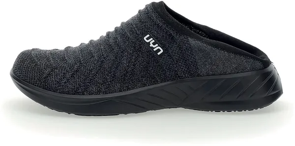 UYN 3D Ribs Clogs heren sneaker wol antraciet/zwart