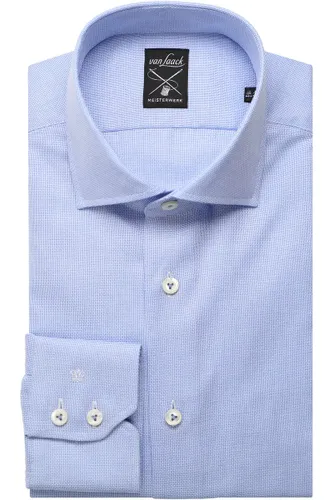 van Laack Meisterwerk Tailor Fit Overhemd ML6 (vanaf 68 CM) blauw/wit
