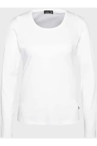 van Laack Slim Fit Dames T-shirt wit, Effen