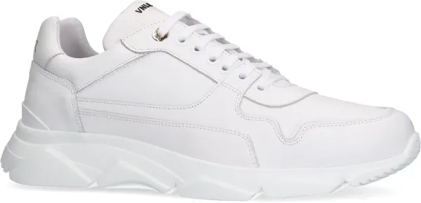 Van Lier - Heren - Witte leren sneakers