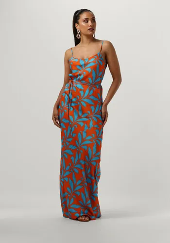 VANILIA Dames Kleedjes Tropic Leaf Slip Dress - Oranje