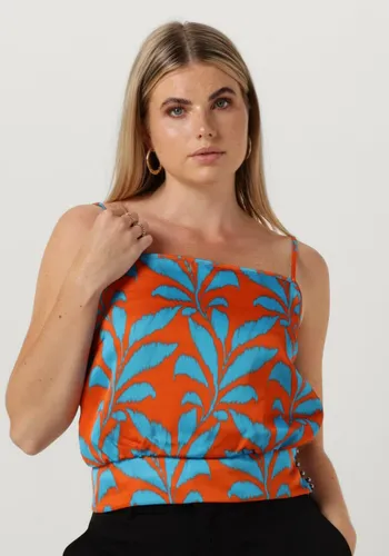VANILIA Dames Tops & T-shirts Tropic Leaf Top - Oranje