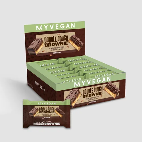 Vegan Double Dough Brownie - Chocolade Chip