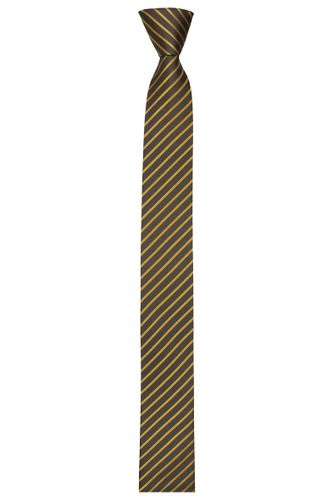 Venti Slim Krawatte Stropdas geel, Gestreept