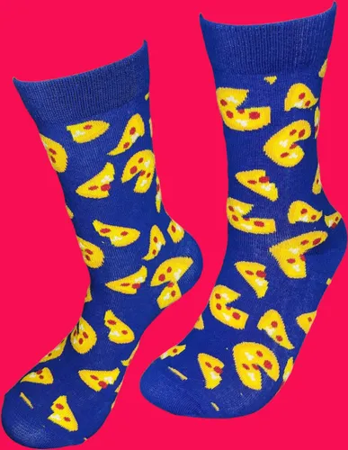 Verjaardags cadeau - Pizza sokken - vrolijke sokken - valentijns cadeau - grappige sokken - leuke dames en heren sokken - moederdag - vaderdag - Kerst