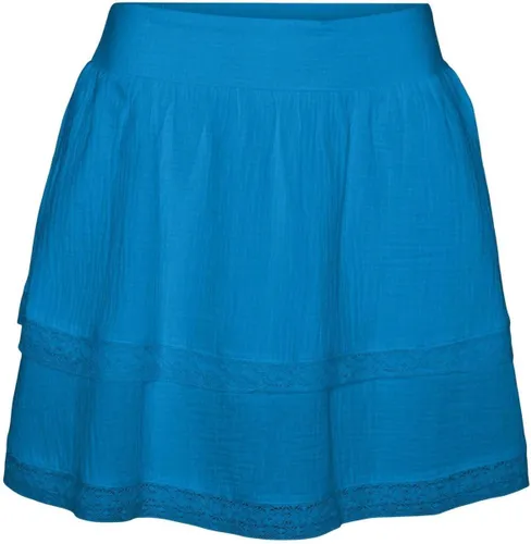 Vero Moda Rok Vmnatali Hw Short Lace Skirt Wvn Ga 10303631 Ibiza Blue Dames