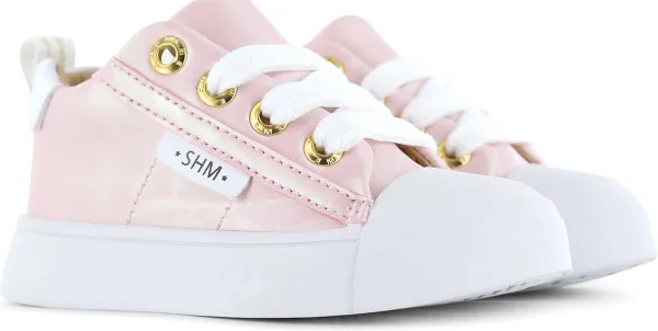 Veterschoenen | Meisjes | Pink Pearl | Leer | Shoesme |