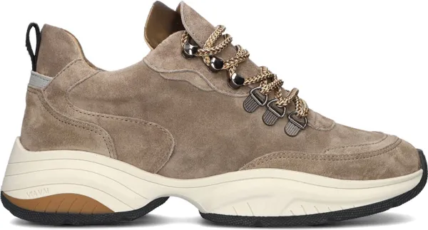 VIA VAI Dames Lage Sneakers Pepper Clay - Taupe