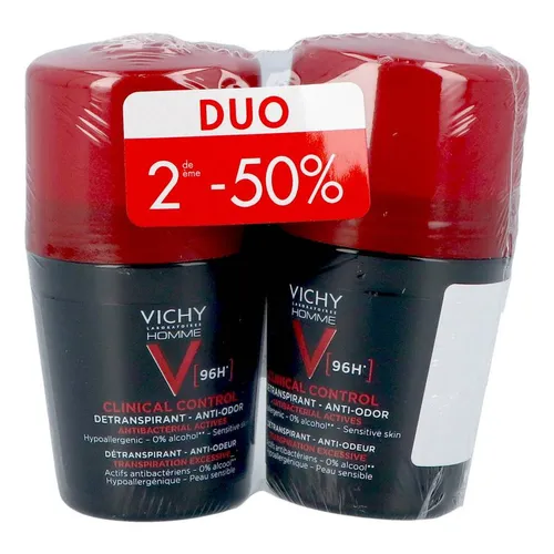 Vichy Homme Deodorant Clinical Control 96u Duo 50ml 2e-50%