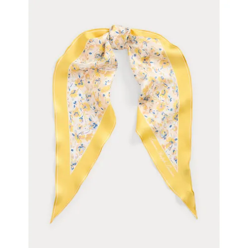Vierkante sjaal in zijde met bloemenprint MAIA