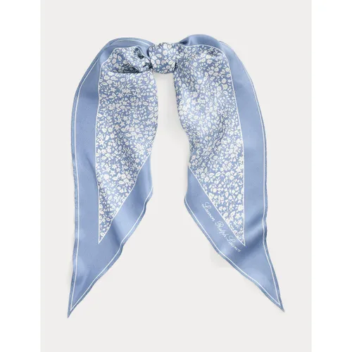 Vierkante sjaal in zijde met bloemenprint MAIA