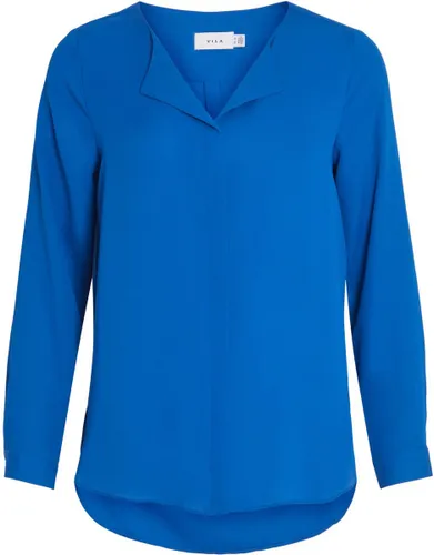 Vila Blouse Vilucy L/s Shirt - Noos 14044253 Lapis Blue Dames