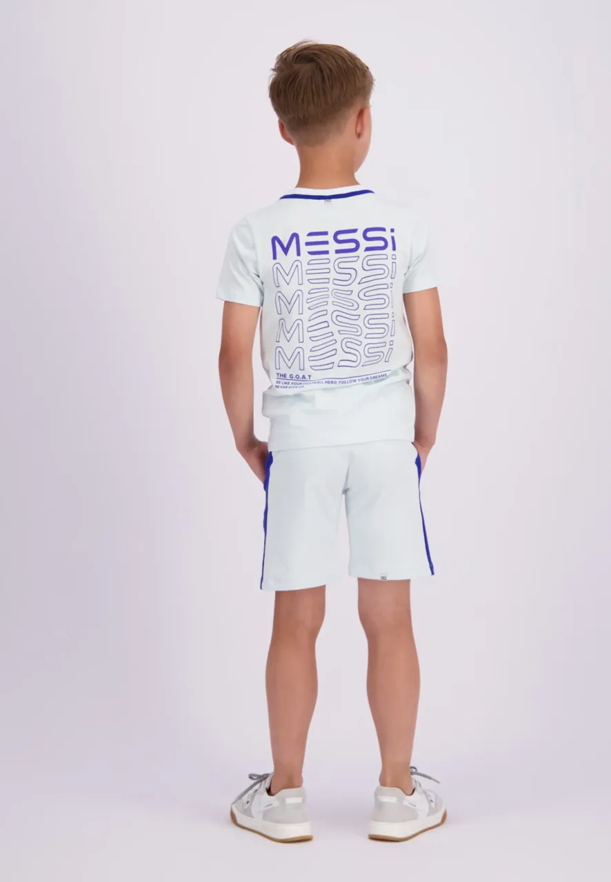 Vingino Messi jongens korte joggingbroek rafo maya blue