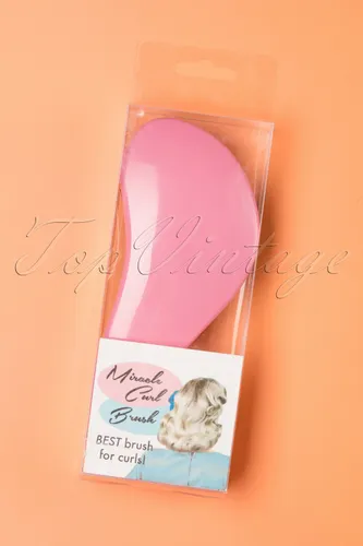 Vintage haarstyling: Miracle Curl Brush in roze
