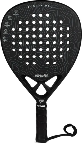 VirtuFit Fusion Pro Padel Racket - Zwart - Grijs