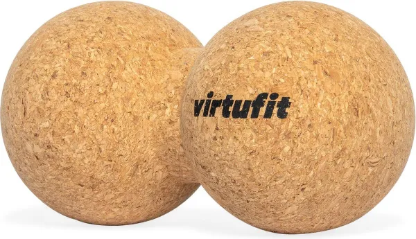 VirtuFit Premium Kurk Peanut Ball - Dual Massagebal - 100% Ecologisch