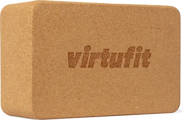 VirtuFit Premium Kurk Yoga Blok - 100% Ecologisch