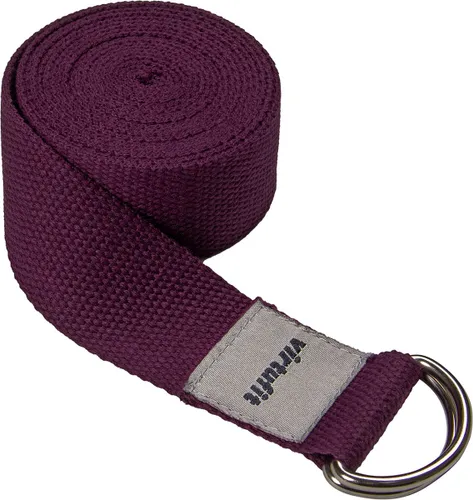 VirtuFit Premium Yoga Riem - Yoga strap - Katoen - 250 cm - Mulberry - Yogastrap